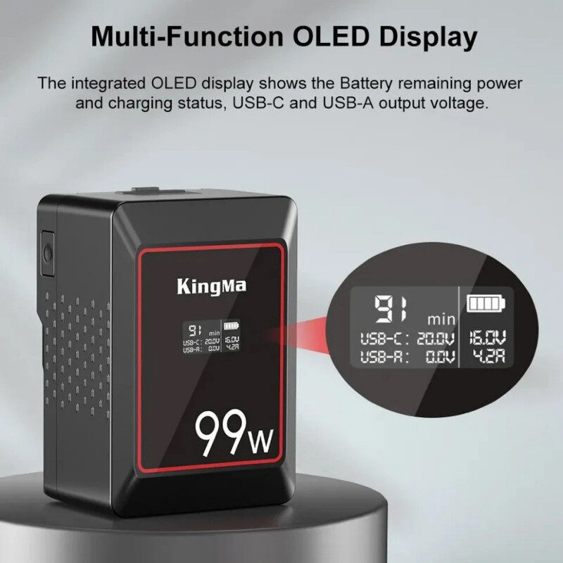 Kingma MINI V-Mount 99Wh аккумулятор