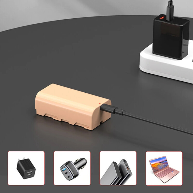 Kingma NP-F550 2600mAh Type-C аккумулятор