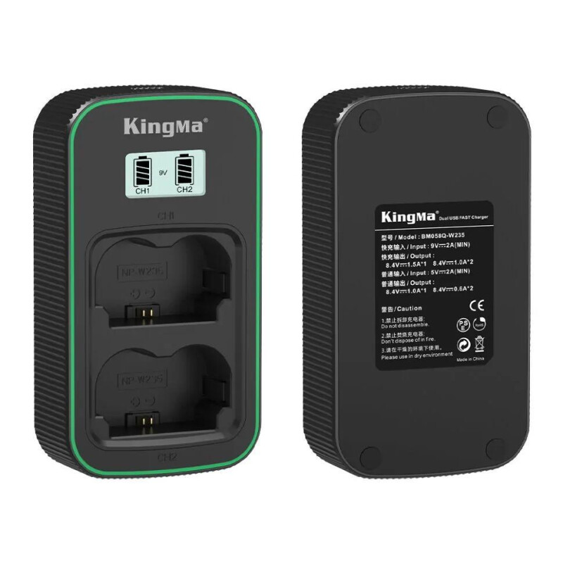 Kingma PD3.0 Dual Battery Charger зарядное устройство для NP-W235