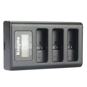 KingMa Triple charger зарядное устройство тройное для GoPro Hero 5/6/7/8