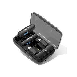 Boya BOYALINK двухканальная беспроводная микрофонная система в зарядном кейсе.2,4ГГЦ