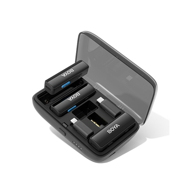 Boya BOYALINK двухканальная беспроводная микрофонная система в зарядном кейсе.2,4ГГЦ