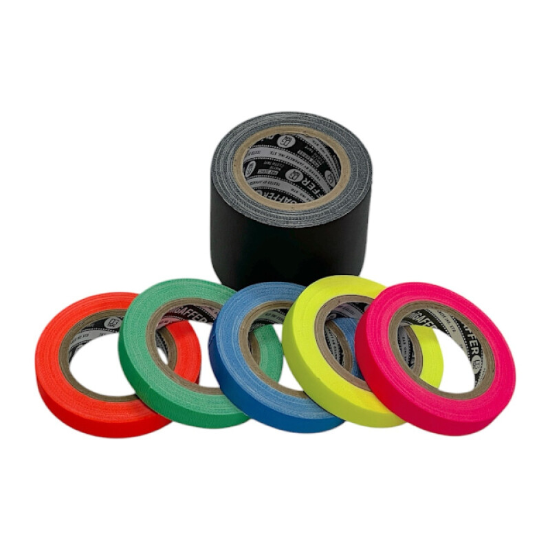 DGTAPE Micro gaffer set MGSET/B TrueGaff - гаффа тейп набор 5 шт 10мм/6м и 1 шт 50мм/6м