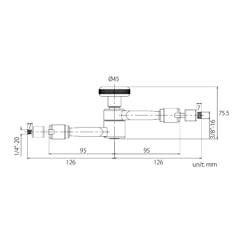 KUPO KCP-110 10" Rock's Arm кронштейн