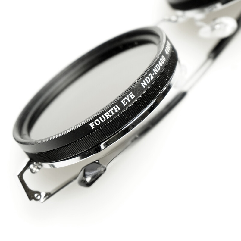 Fotokvant G-BLACK A-49 мм очки для фотографа серебряные в чехле