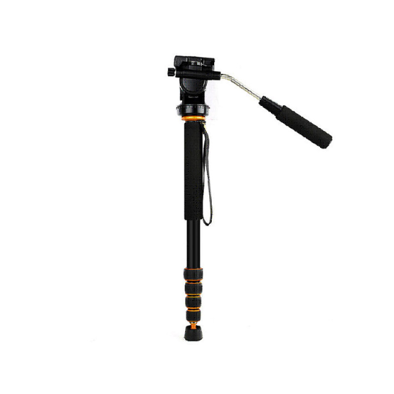 QZSD Q188 черный монопод с видеоголовой 163 см для средних и тяжелых камер