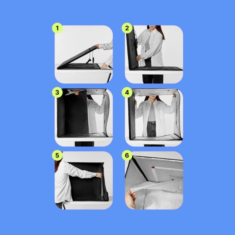 Raylab LT005 60см лайткуб складной со светодиодной подсветкой