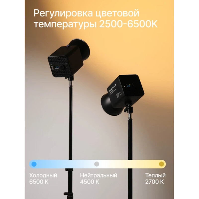 Raylab RL-100RGB 100W 5000mAh осветитель светодиодный c аксессуарами