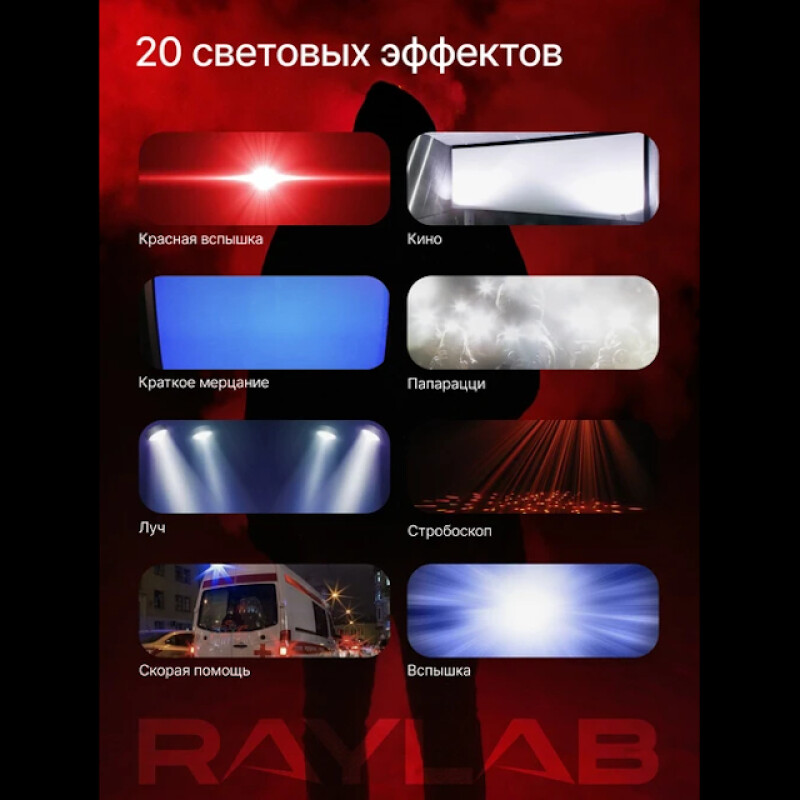 Raylab RL-40RGB-S 2500K-6500K 3400mAh осветитель светодиодный c софтбоксом
