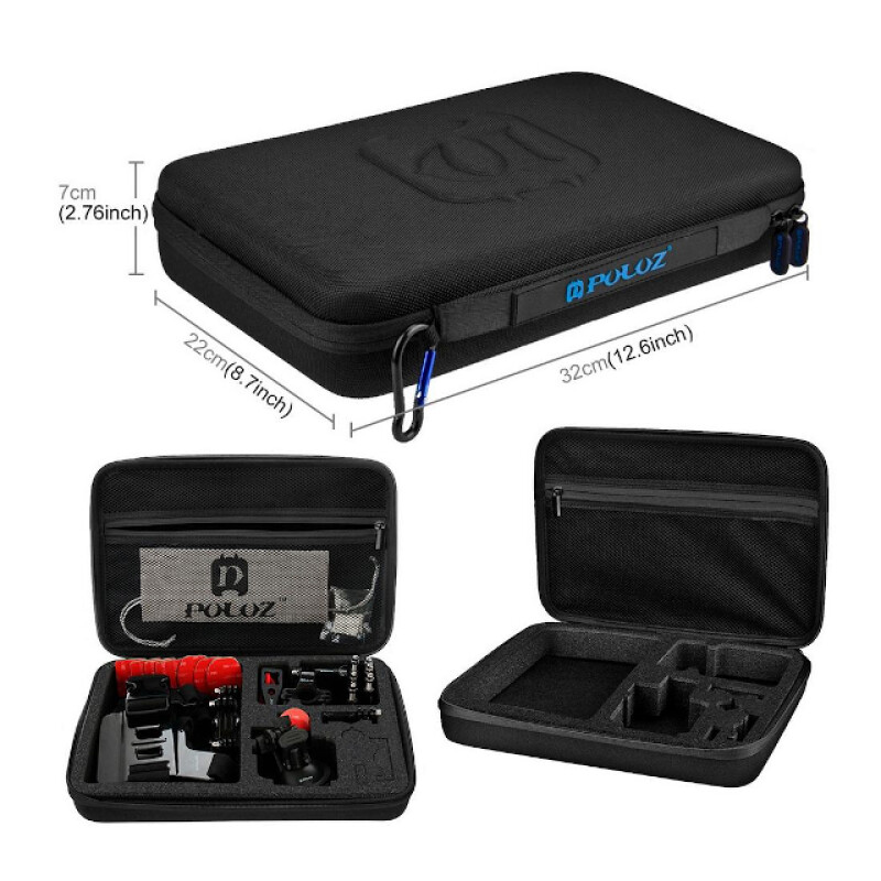 PULUZ PKT10 Accessories Combo Kit комплект аксессуаров 45 в1 для экшн-камер в кейсе