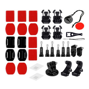 PULUZ PKT16 Accessories Combo Kit комплект аксессуаров 53 в1 для экшн-камер
