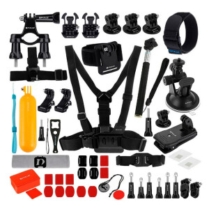 PULUZ PKT16 Accessories Combo Kit комплект аксессуаров 53 в1 для экшн-камер