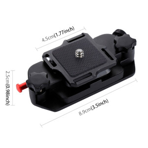 PULUZ PU231R Capture Camera Clip быстросъемное крепление на ремень с площадкой