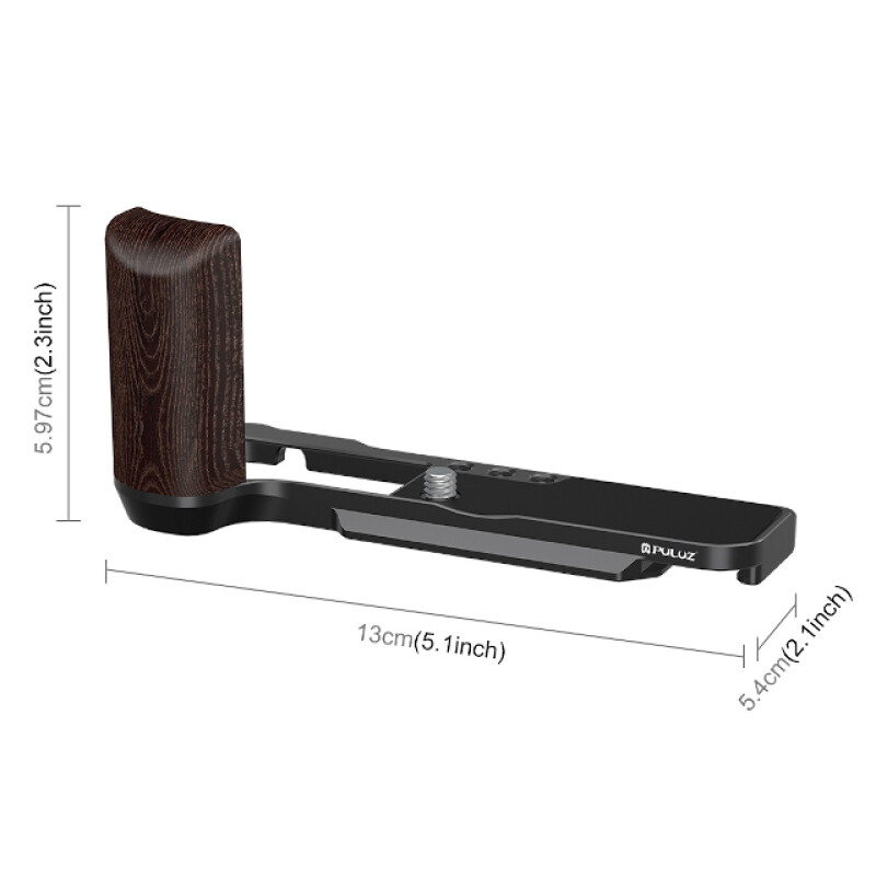 PULUZ PU3124B L-образная площадка с дополнительным хватом и резьбой 1/4" для Fujifilm X100VI