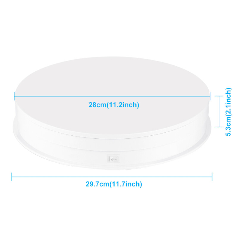 PULUZ PU3131W Turntable Display Stand вращающаяся стенд для съемки 30 см белый