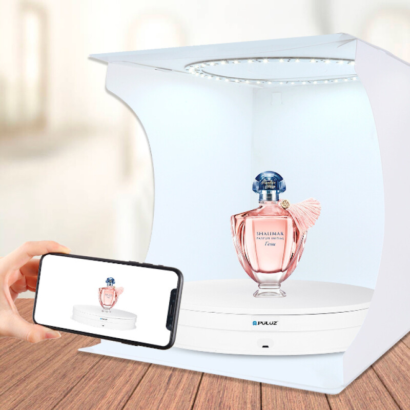 PULUZ PU3131W Turntable Display Stand вращающаяся стенд для съемки 30 см белый