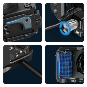 PULUZ PU3217B металлическая клетка для Sony A7C II / A7C R черная