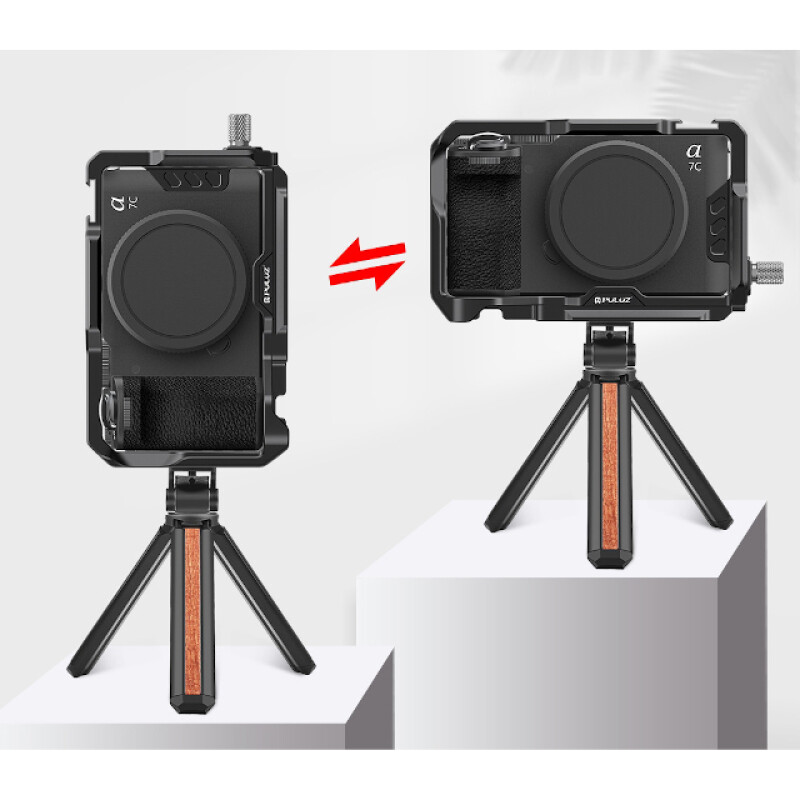 PULUZ PU3217B металлическая клетка для Sony A7C II / A7C R черная
