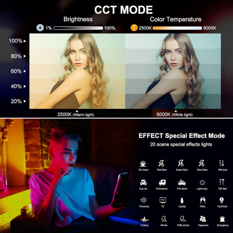 PULUZ PU4138 магнитный светодиодный RGB осветитель