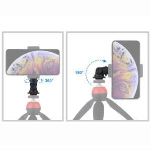 PULUZ PU414 поворотный адаптер 1/4&quot; для установки оборудования на холодный башмак