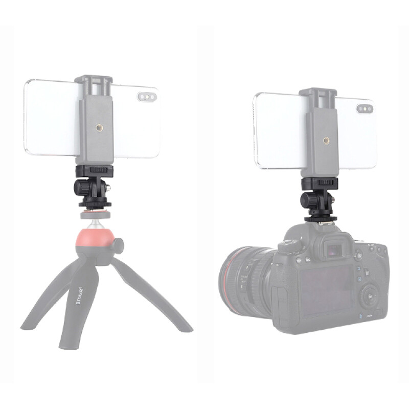 PULUZ PU414 поворотный адаптер 1/4" для установки оборудования на холодный башмак