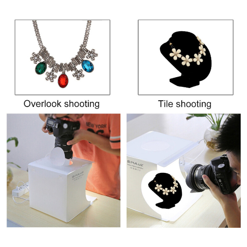 PULUZ PU5023 Ring LED Light Photo Box складной фотобокс с подсветкой