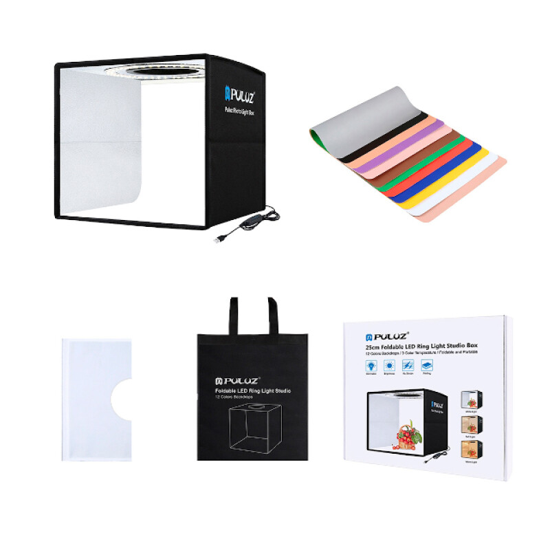 PULUZ PU5027B 3 Modes LED Light Photo Box складной фотобокс с подсветкой