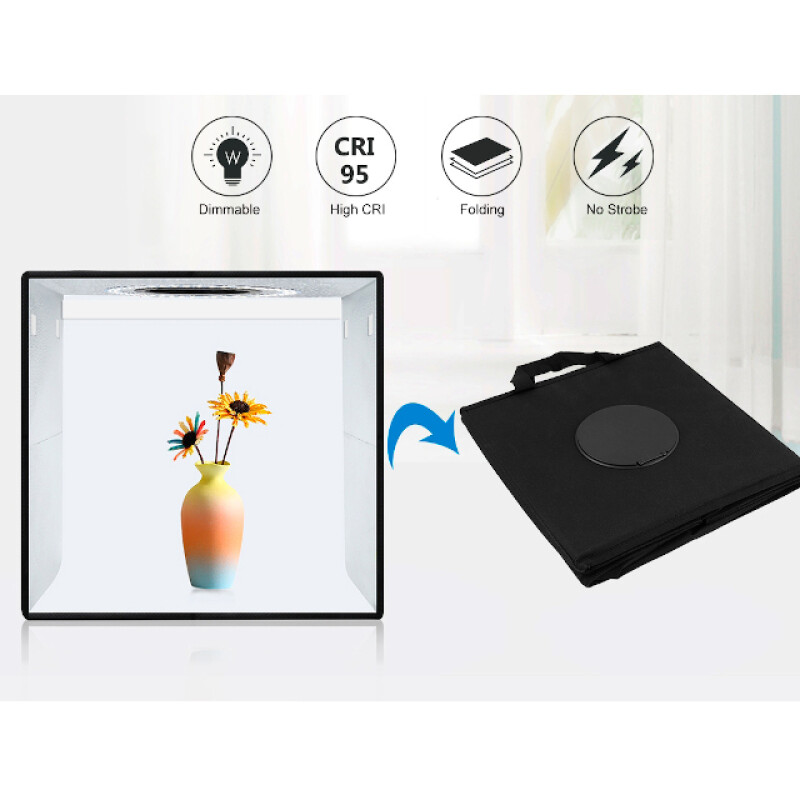 PULUZ PU5032B Ring Light Photo Box складной фотобокс с кольцевой подсветкой и 6 фонами