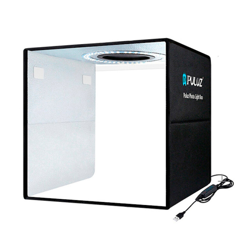 PULUZ PU5032B Ring Light Photo Box складной фотобокс с кольцевой подсветкой и 6 фонами