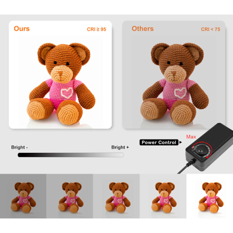 PULUZ PU5042 Light Photo Box фотобокс с подсветкой 72W 5500K и 4 фонами