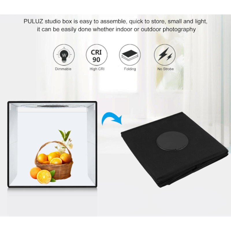 PULUZ PU5051EU складной фотобокс с подсветкой и 6 двусторонними фонами