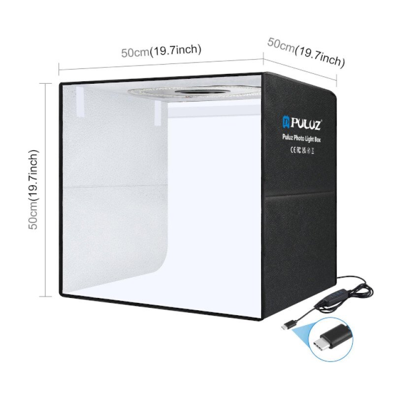 PULUZ PU5051EU складной фотобокс с подсветкой и 6 двусторонними фонами