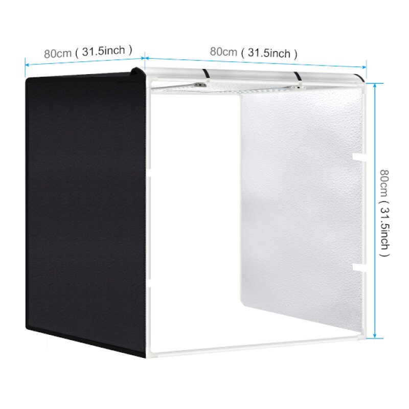 PULUZ PU5080 Light Photo Box складной фотобокс с подсветкой 80W и 3 фонами