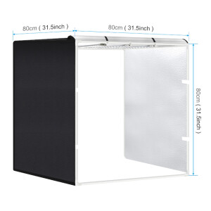 PULUZ PU5083EU складной фотобокс 80 см с подсветкой и 4 фонами