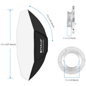 PULUZ PU5125 Octagon Parabolic Softbox параболический октабокс диаметром 95 см с байонетом Bowens