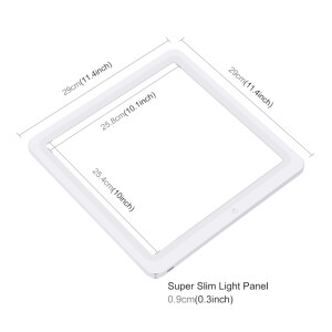 PULUZ PU5131W Shadowless Light Pad бестеневая световая панель 29*29 см для предметной съемки 800LM