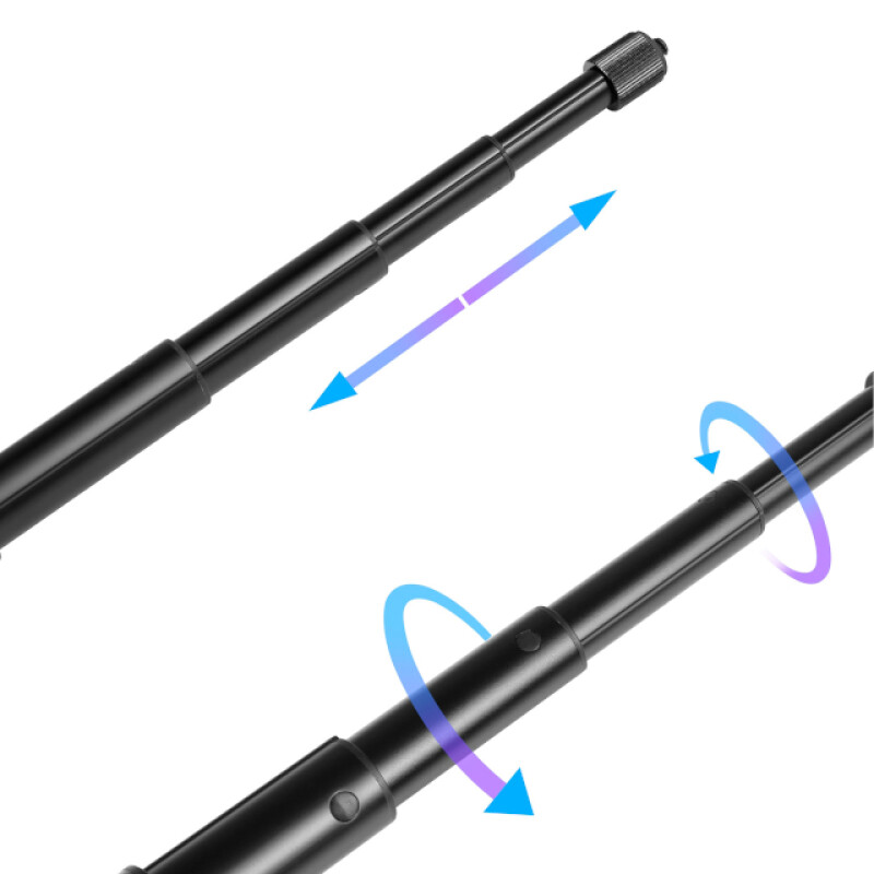 PULUZ PU815 Selfie Stick телескопический селфи-стик с креплением для Insta360