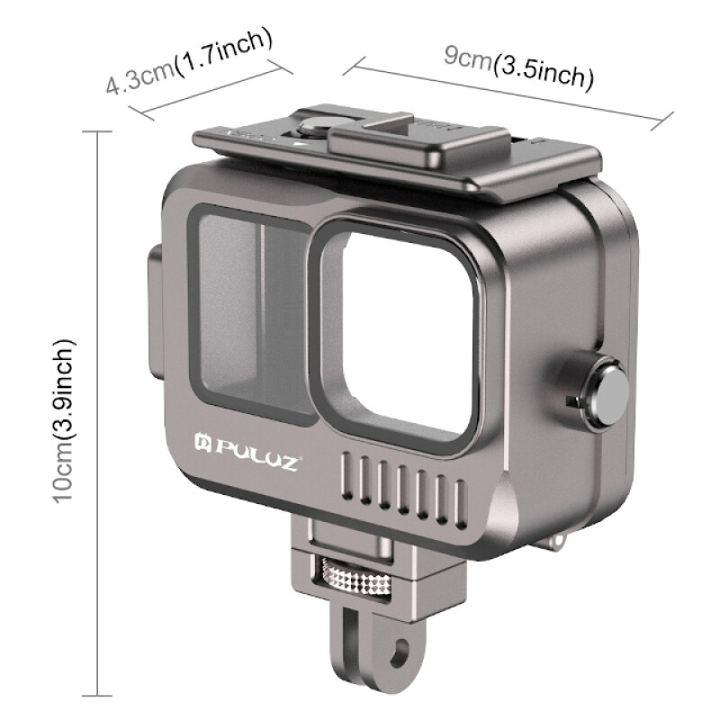 PULUZ PU914H 40m Waterproof Aluminium Case алюминиевый водозащитный кейс для GoPro Hero 9/10/11/12