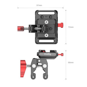 SmallRig 2989 Mini V Mount Battery Plate with Crab-Shaped Clamp адаптер крепления аккумулятора