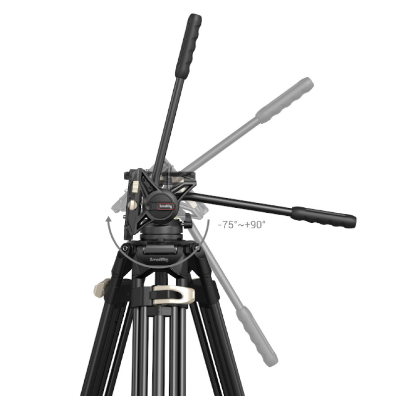 SmallRig 3751B Heavy-Duty Fluid Head Tripod алюминиевый штатив AD-01 с видеоголовой