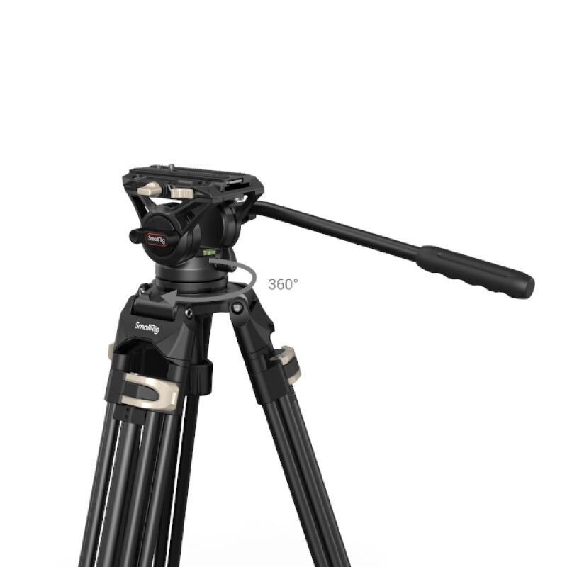 SmallRig 3751B Heavy-Duty Fluid Head Tripod алюминиевый штатив AD-01 с видеоголовой