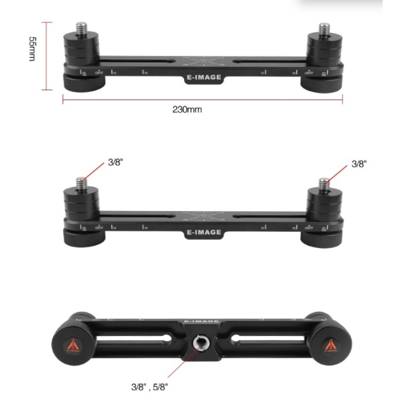 E-IMAGE BSA-04 Microphone Stereo Bar кронштейн для установки 2 микрофонов