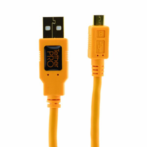 Tether Tools TetherPro USB 2.0 to Micro-B 5-Pin 4.6m Orange [CU5430-ORG] кабель