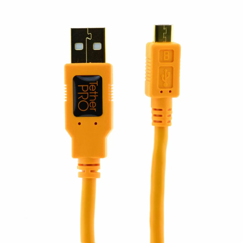 Tether Tools TetherPro USB 2.0 to Micro-B 5-Pin 4.6m Orange [CU5430-ORG] кабель