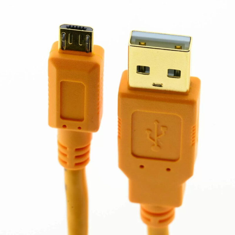 Tether Tools TetherPro USB 2.0 to Micro-B 5-Pin 4.6m Orange [CU5430-ORG] кабель