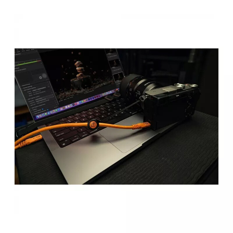 Tether Tools TetherPro Optima 10G USB-C, 9,4м с прямым разъемом Orange [CUC31G2-ORG] кабель