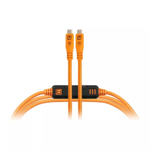 Tether Tools TetherPro Optima 10G USB-C, 4,6м с прямым разъемом Orange [CUC15G2-ORG] кабель