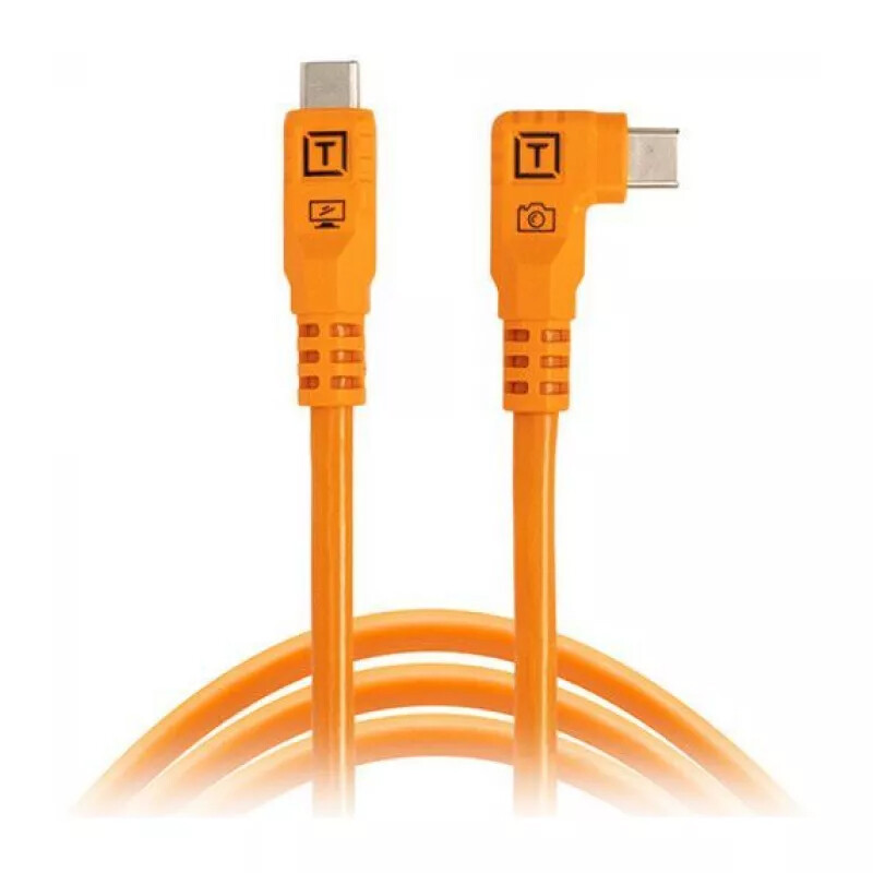 Tether Tools TetherPro Optima 10G USB-C, 3м с угловым разъемом Orange [CUC10RTG2-ORG] кабель