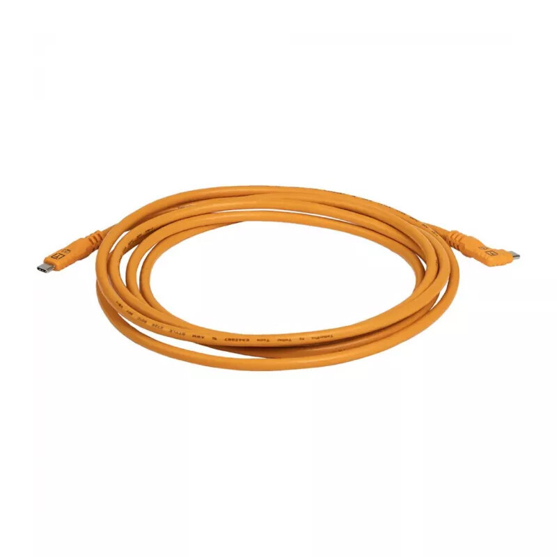 Tether Tools TetherPro Optima 10G USB-C, 3м с угловым разъемом Orange [CUC10RTG2-ORG] кабель