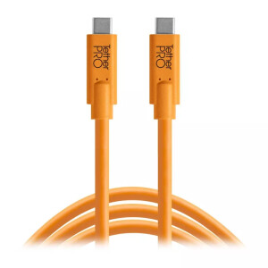 Tether Tools TetherPro Optima 10G USB-C, 3м с прямым разъемом Orange [CUC10G2-ORG] кабель